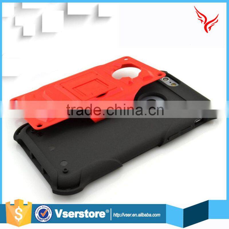 wholesale phone accessories of 4.7 inch 2 in 1 Armour metal case for iPhone 6 6s mobile phone case