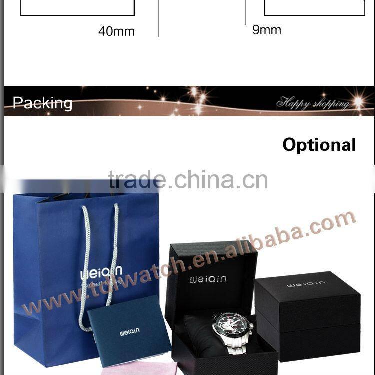 5ATM Waterproof WEIQIN Brand Sapphire Glass Watch