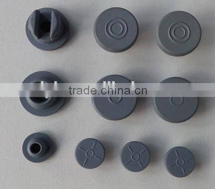 Butyl rubber stoppers for medical vial