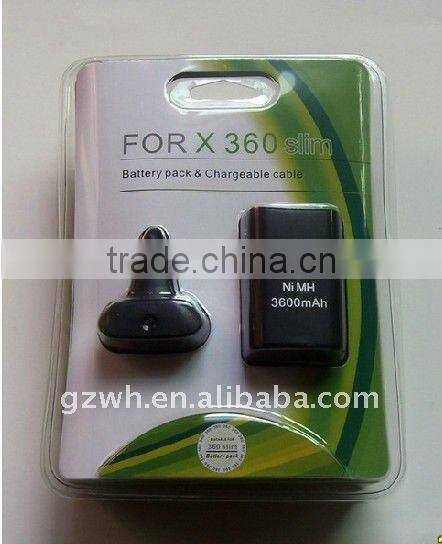 New Charger cable and battery for XBOX360