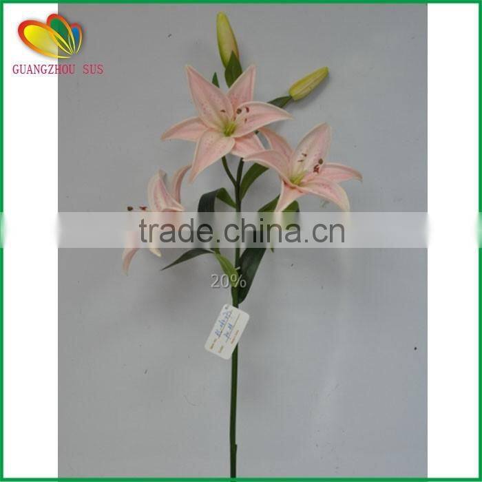 wholesale real touch tiger orchids pu artificial flowers