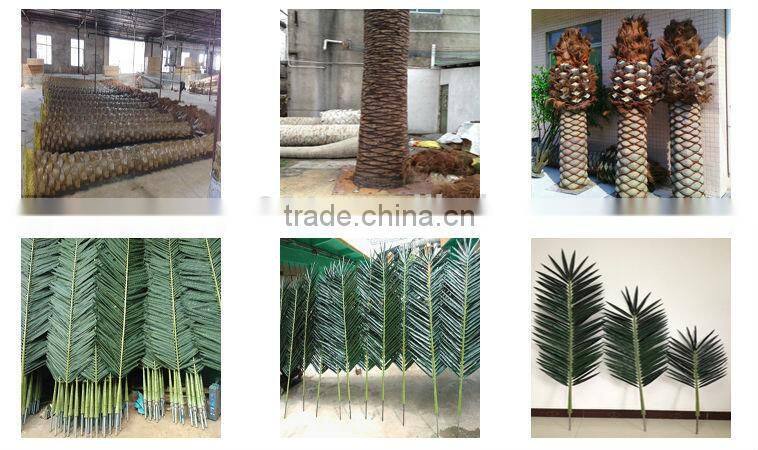 garden decorative fiberglass large artificial date palm tree