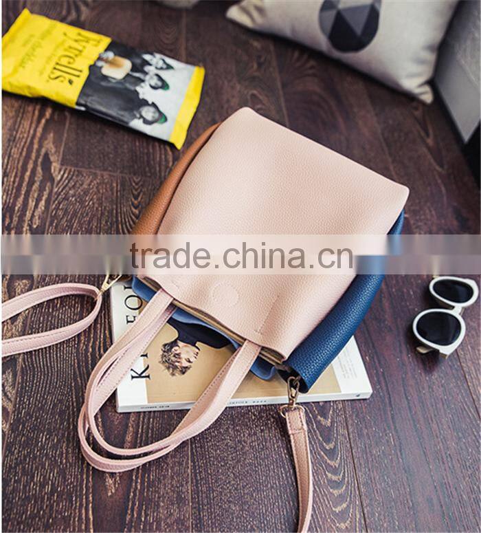 Latest college girls shoulder bags korean style ladys long strap hand bags