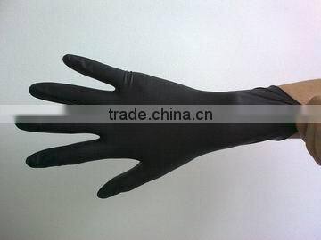 4mil Black Nitrile Industrial disdosable Glove, Powder-Free