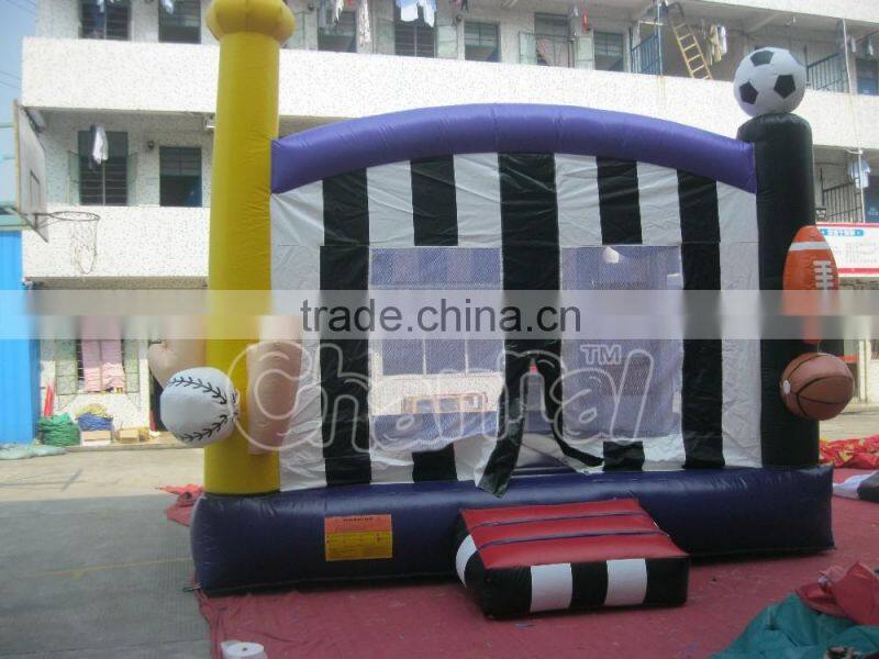 Wholesale inflatable sport jumping bouncer for Kids, inflatable basketball bouncer house for sale