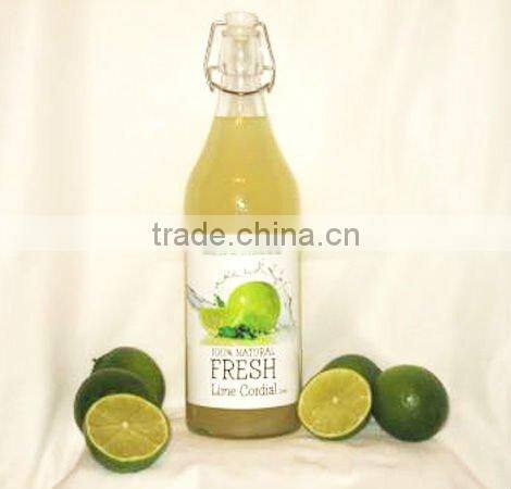 Food grade drinking swing top glass water bottle with stoppers