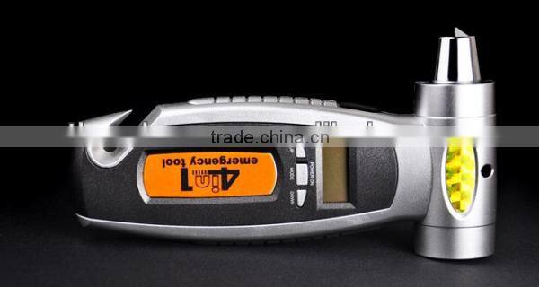 4in1 150psi multifunction digital tire pressure gauge with LED Flashlight