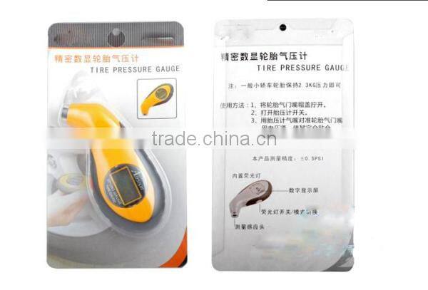 LCD Display Digital Tire Pressure Gauge with LED Flashlight