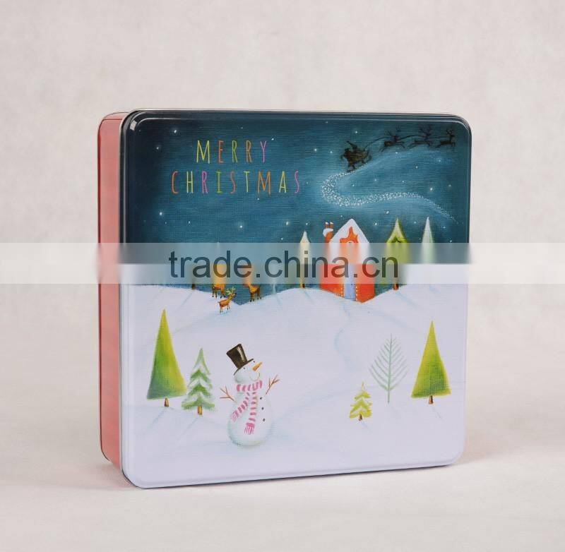fancy metal christmas gift boxes&metal gift tins
