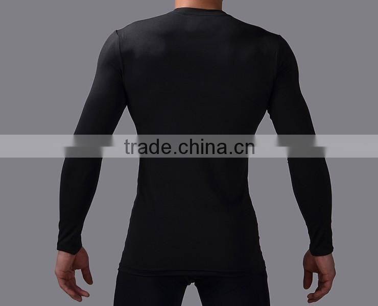 Wholesale Guangzhou Clothing Factory Custom Superhero Shirt High Elastic Gym Compression Quick Dry Sports Tops Male