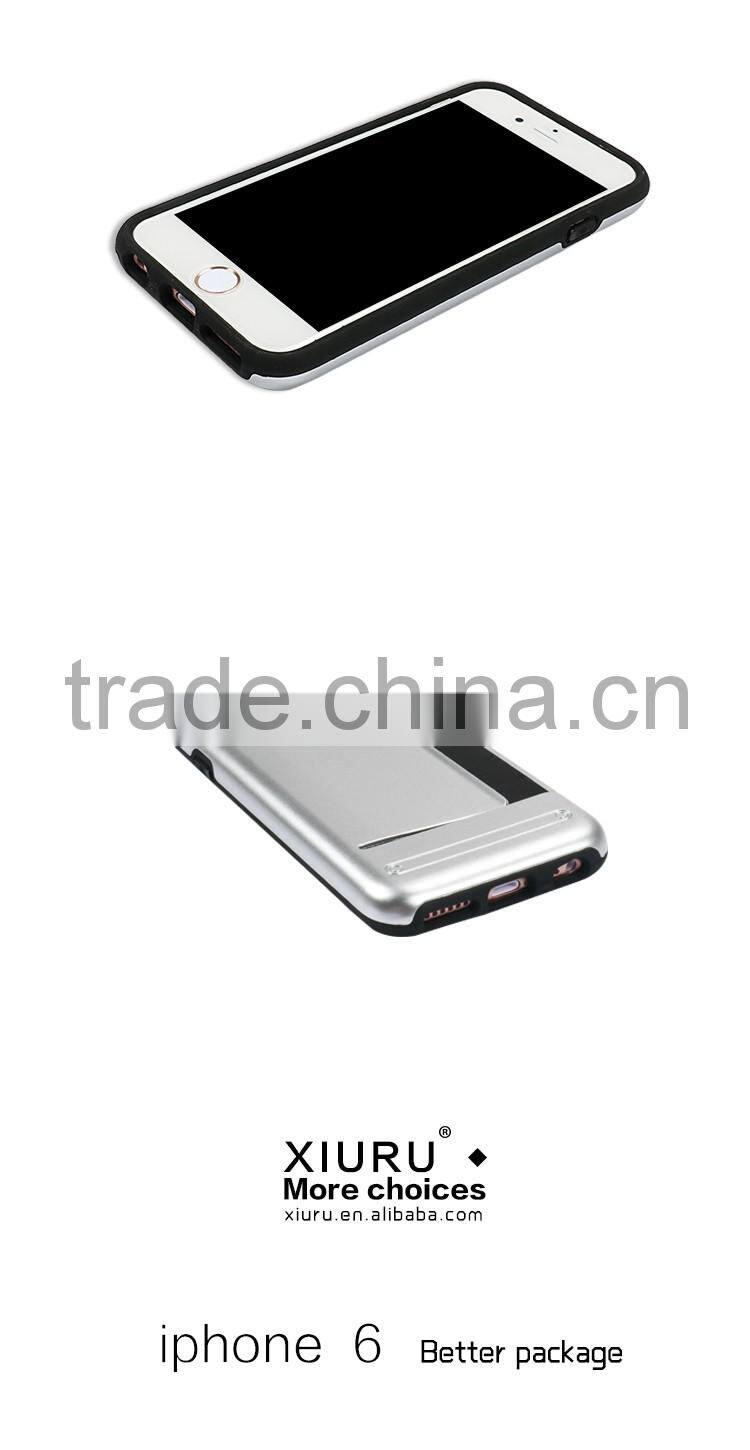 Hard Back Mobile Phone Cover Case With Card slot For Iphone 6 XR-PC-32
