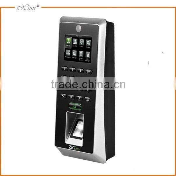 Good quality living object detecting zk fingerprint access control system with camera photo record function F21 access control