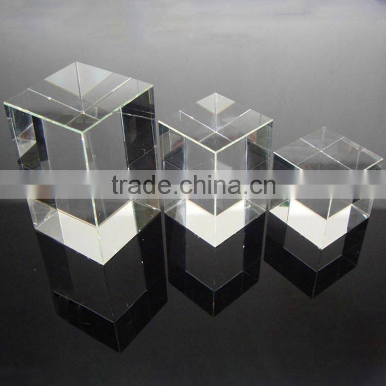 wholesale blank crystal block cubes for engraving