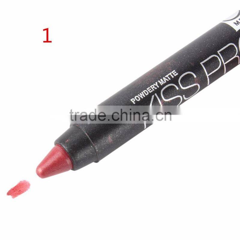Menow kiss proof 19colors matte waterproof matte lipstick matte lipliner