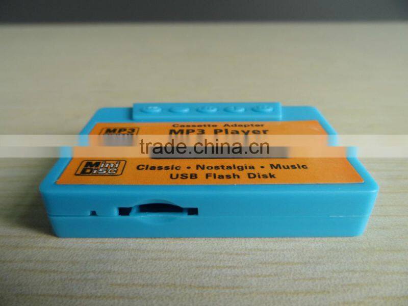 Wholesale bulk mp3 player cassette tape shaped mp3 music player