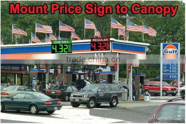 10" 8.888 Green LED gas price sign