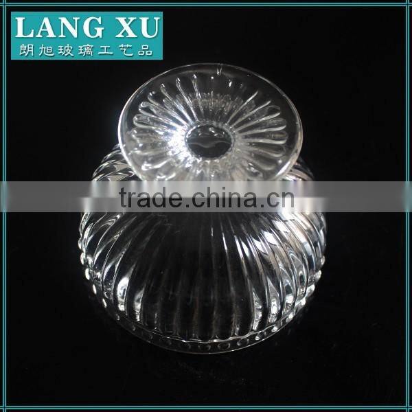 Crystal Footed clear cup glass ice cream bowls