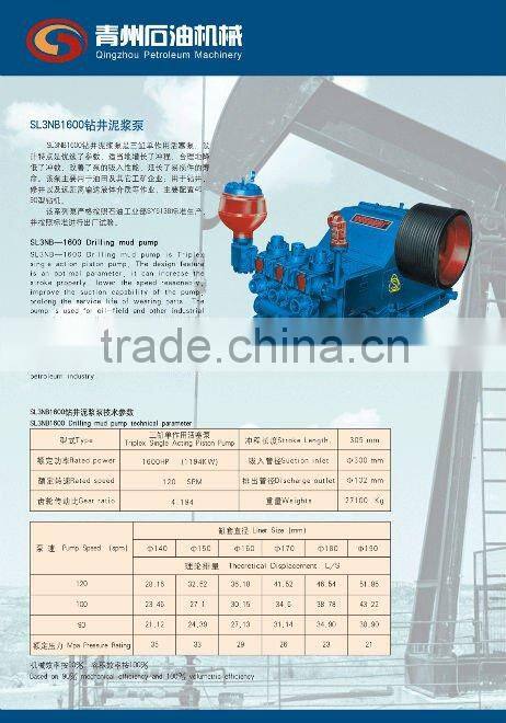 drilling mud pump SL3NB 1300 AIP