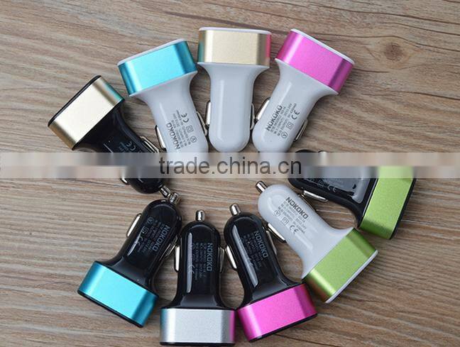High quality 4.1a multi socket usb car charger