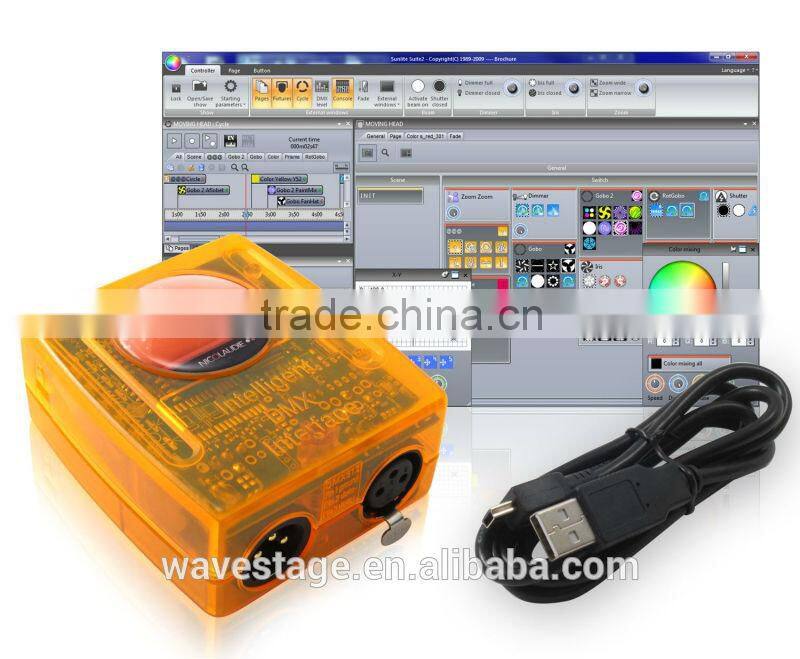 2 % discount WLK-2008 the newest version sunlite 1 and sunlite 2 USB dmx controller