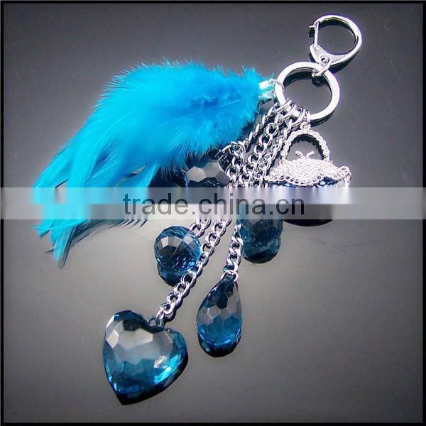 Fashion Ocean Crystal Keychain,Nautical Keychain,metal keychain