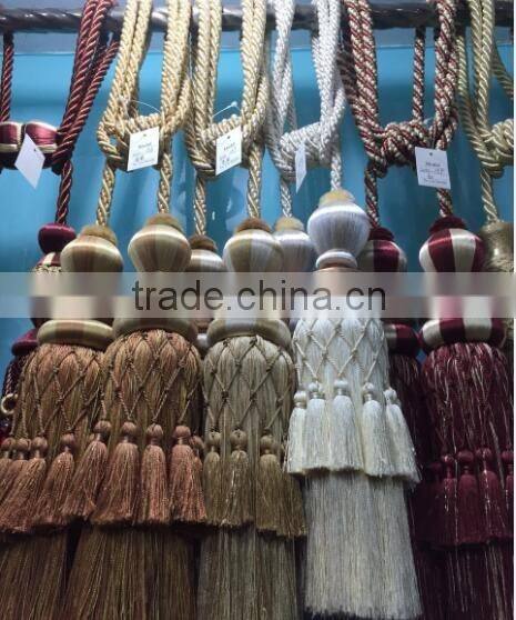 designer home decor tassel fringe rayon tassel curtain tiebacks