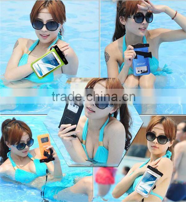 Popular hot-sale mobile phone plastic waterproof bag
