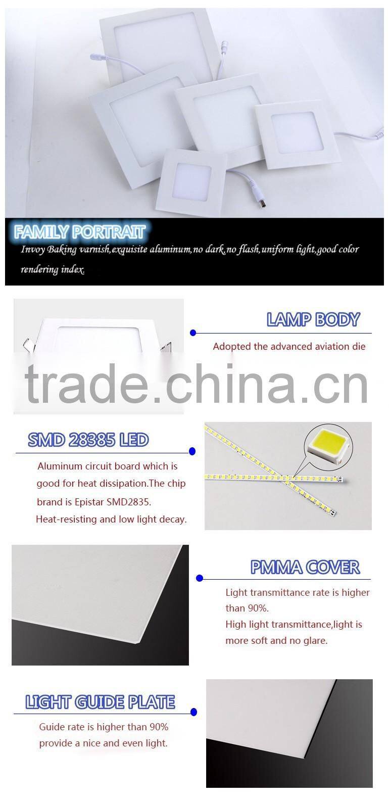 Top Sales Best Price Natural White 3W 600X600 Led Panel Light