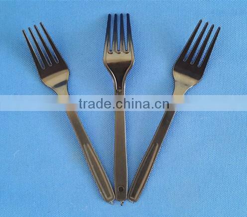 black ps material plastic fork