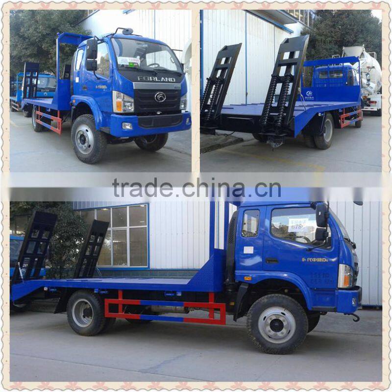 5 ton car carrier tow truck ladder flatbed lorry transport flatbed lorry 4x2 famous Forland flatbed lorry car carrier tow truck
