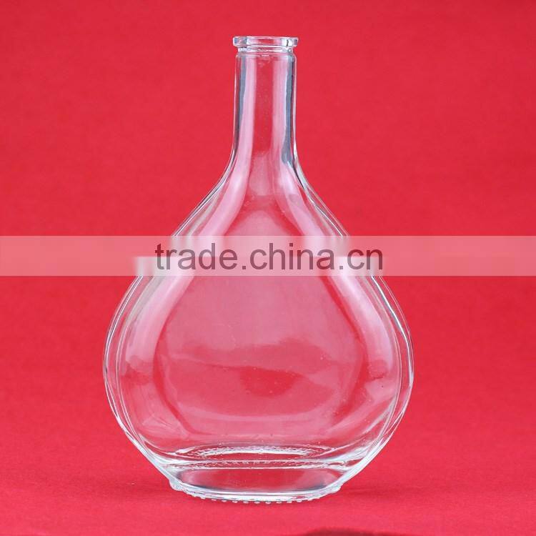 Various capacities 500ml helerogenic bottle spirited bottles the wood shape bottles
