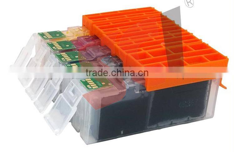 PGI-270XL CLI-271XL edible refillable ink cartridges for Canon PIXMA MG5720/MG5721 with newest apex chip