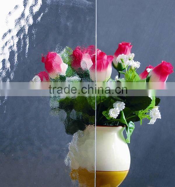 Hot sale clear patterned glass Mora Patterned Glass