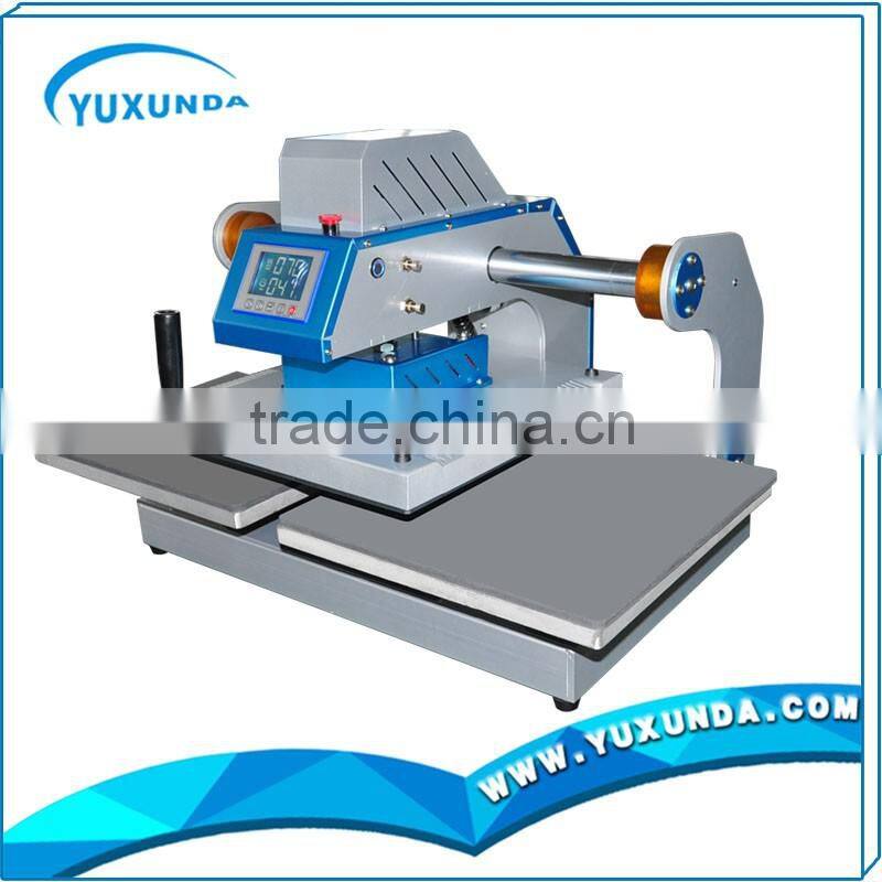 Yuxunda YXD-ZZS405 2015 40*50cm higt quality pneumatic double swing style heat press machine heat press machine of sale