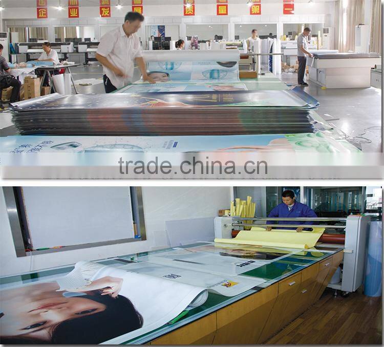 wrought iron garden wall fence frontlit coated banner UV printing