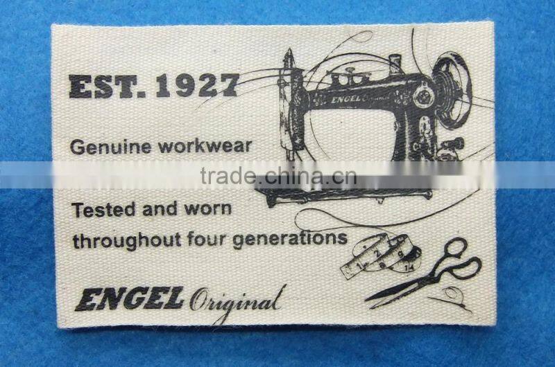 100 cotton main label