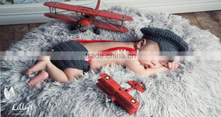 hot new products for 2016 OEM service handmade crochet baby photo props set