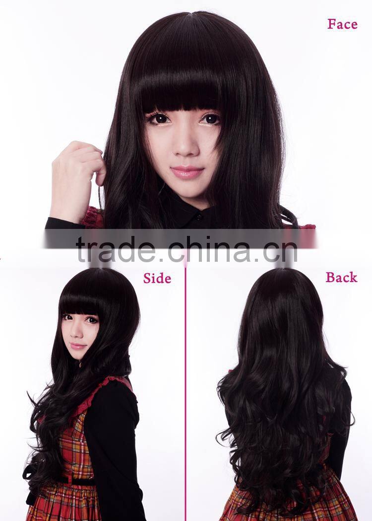 New fashion lady's hair permanent wigs