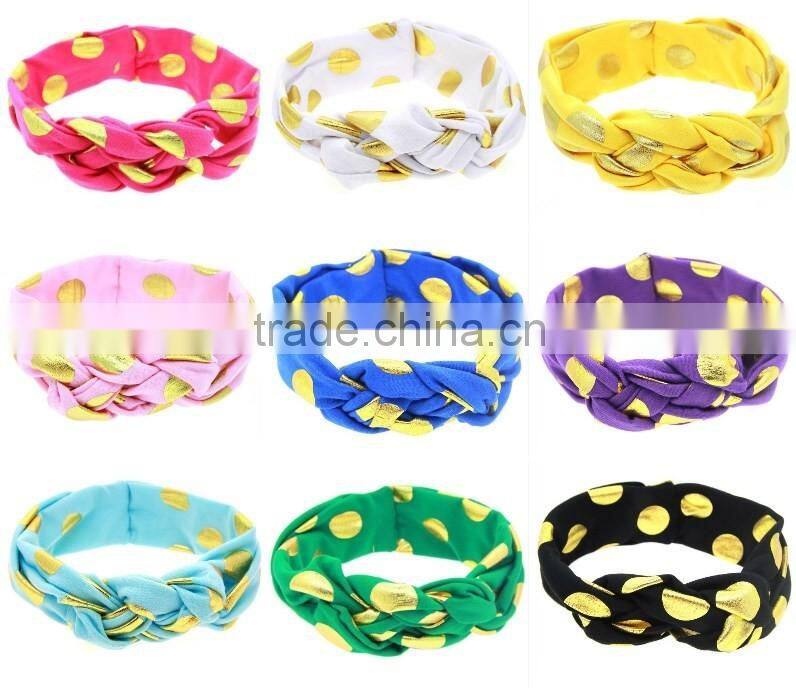 Christmas Style Woven Crochet Elastic Band with feather clips Floral Headband Girls Hair Jewelry Photo Prop Craft