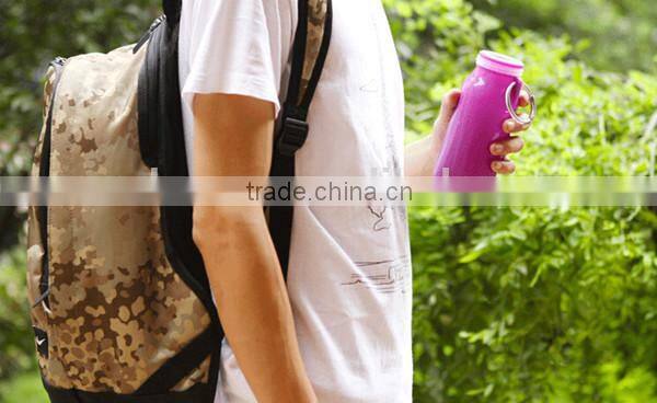 Light Portable Outdoor Silicone Foldable Water bottle