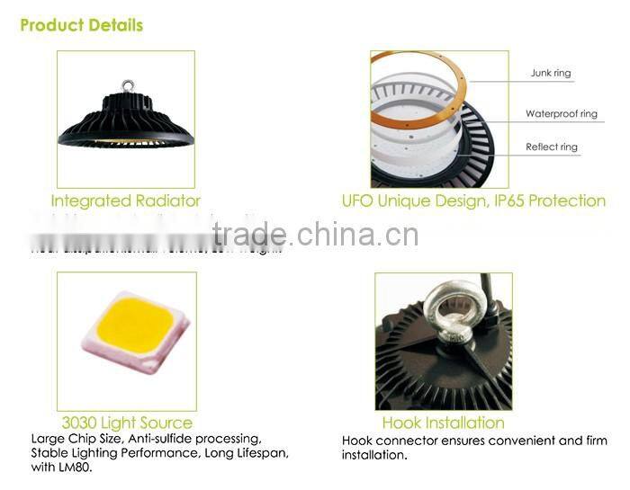 5 years warranty ENEC/UL/DLC Certificate UFO High Bay Light