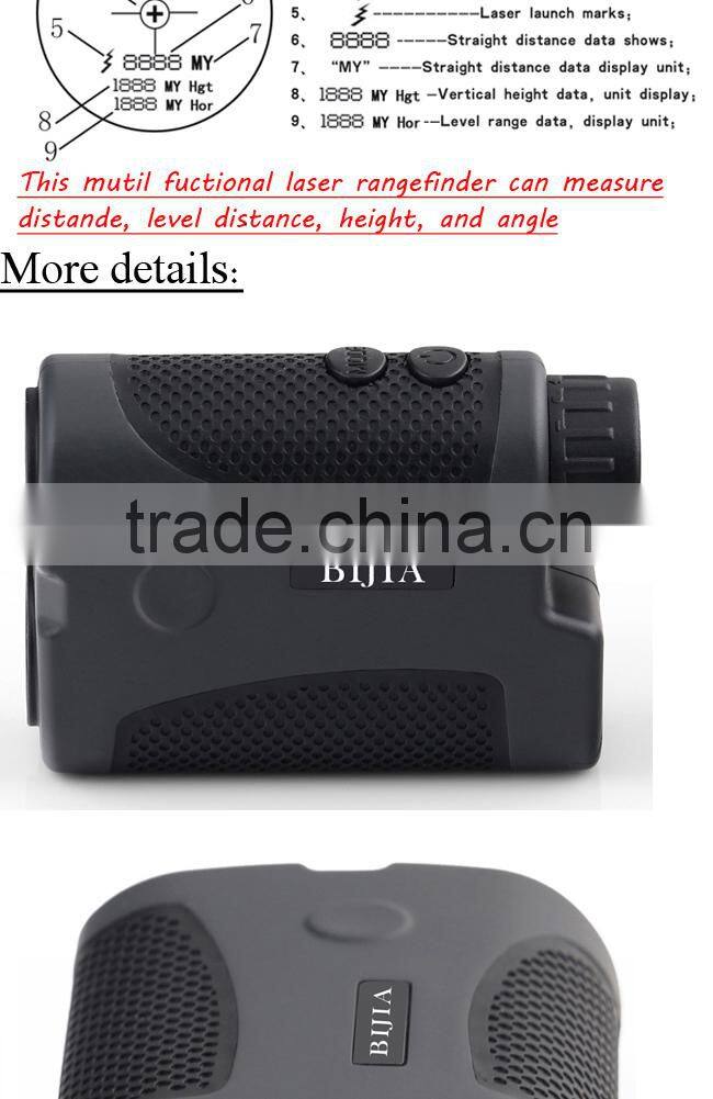 BIJIA 400m 4X25 Outdoor Hunting Laser Rangefinder Golf Laser Rangefinder