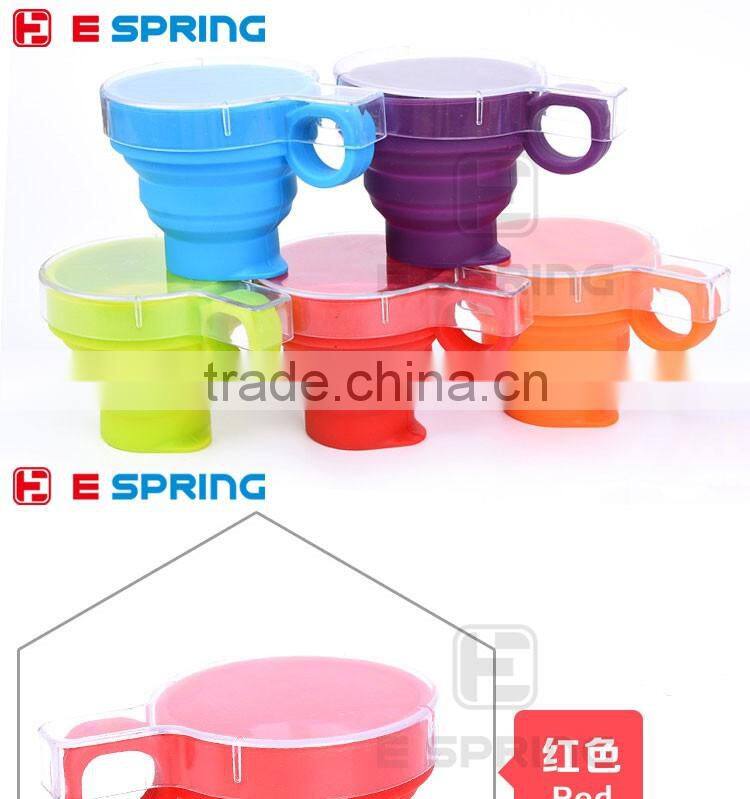 Retractable Folding Cup Telescopic Collapsible Cups Travel Silicone Mug