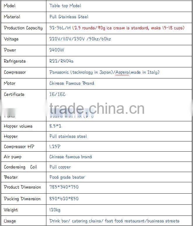 Yogurt Ice Cream Machine/The Soft Serve Ice Cream Machine With Large Capacity