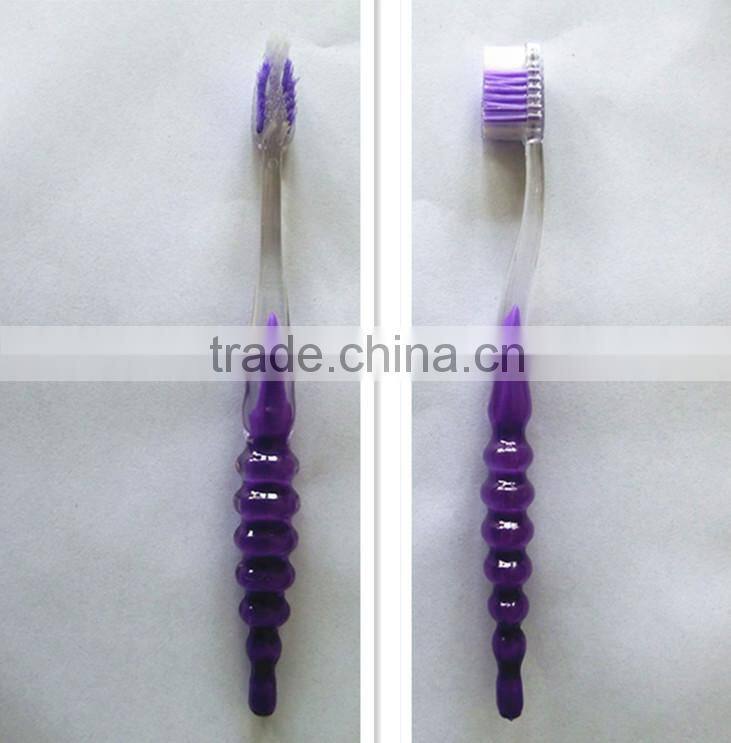 Popular Transparent double color kids toothbrush