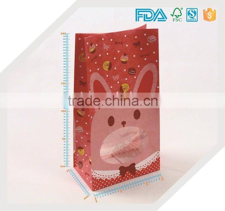 China supplier handmade paper bags designs with die cut