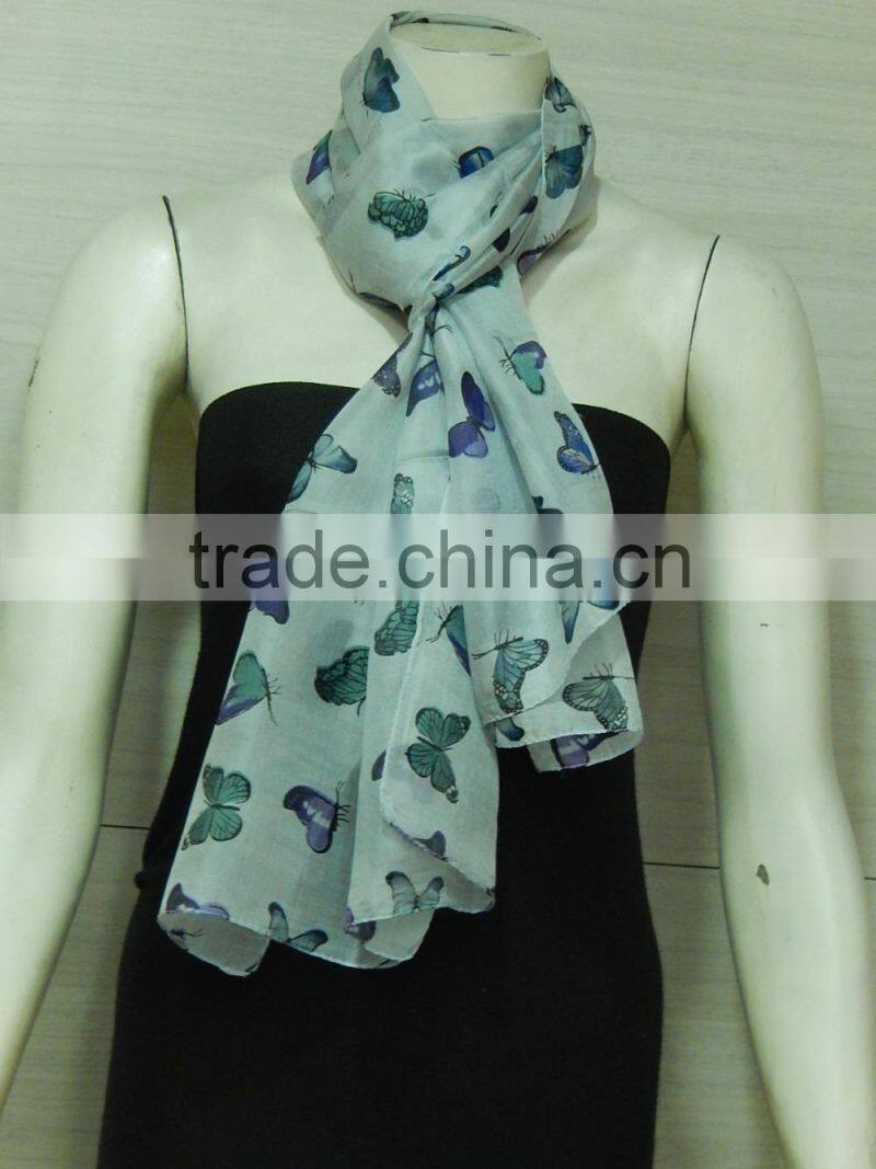 fancy silk printed scarf 2016-2017