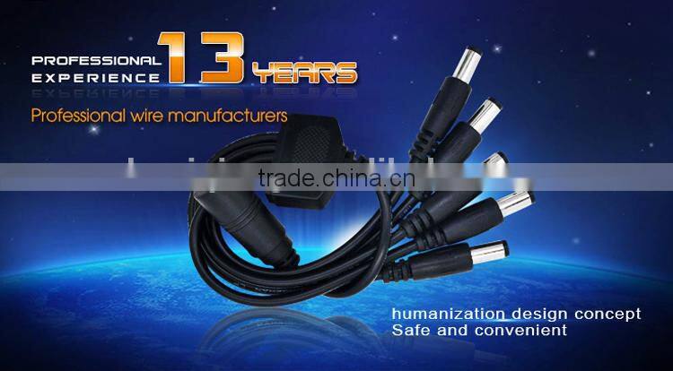 5.5 x 2.1mm DC Power Plug to Socket CCTV Lead Cord DC Extension Cable five in one