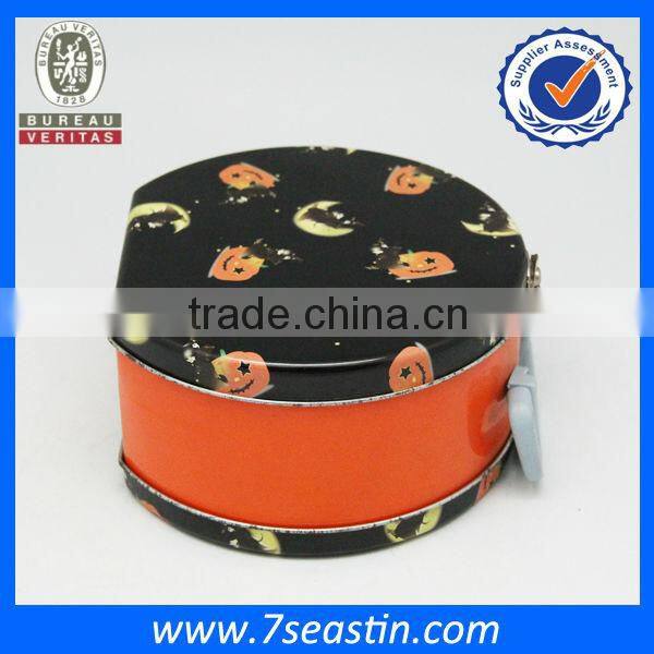Colorful Christmas Gift Metal Tin Box Lunch Tin Box With Handle For Children Gift