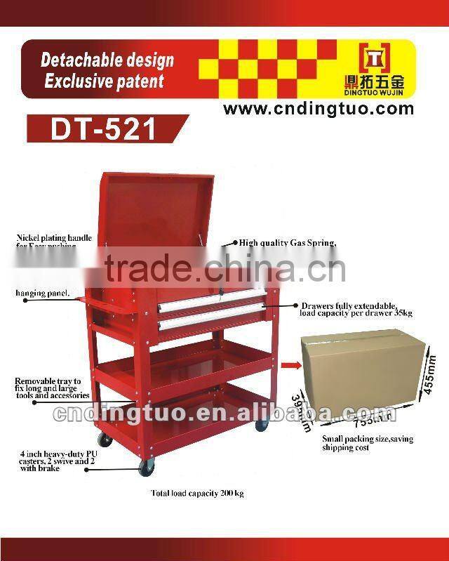 High Duty 2-Drawers Mechanical Toolbox with Lock